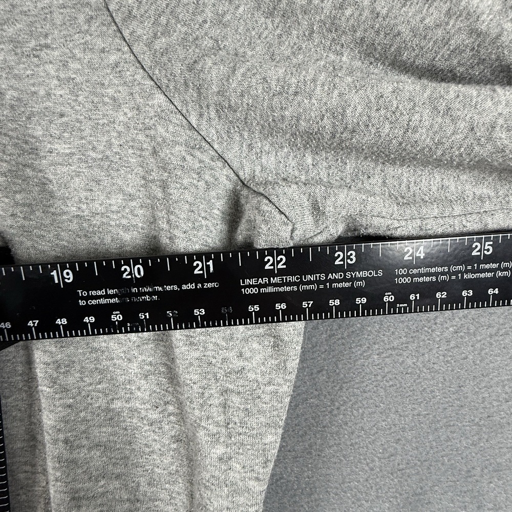 Nike Sweater Mens Size XL Gray Swoosh Full Zip Up Hoodie Sweatshirt - Picture 3 of 5